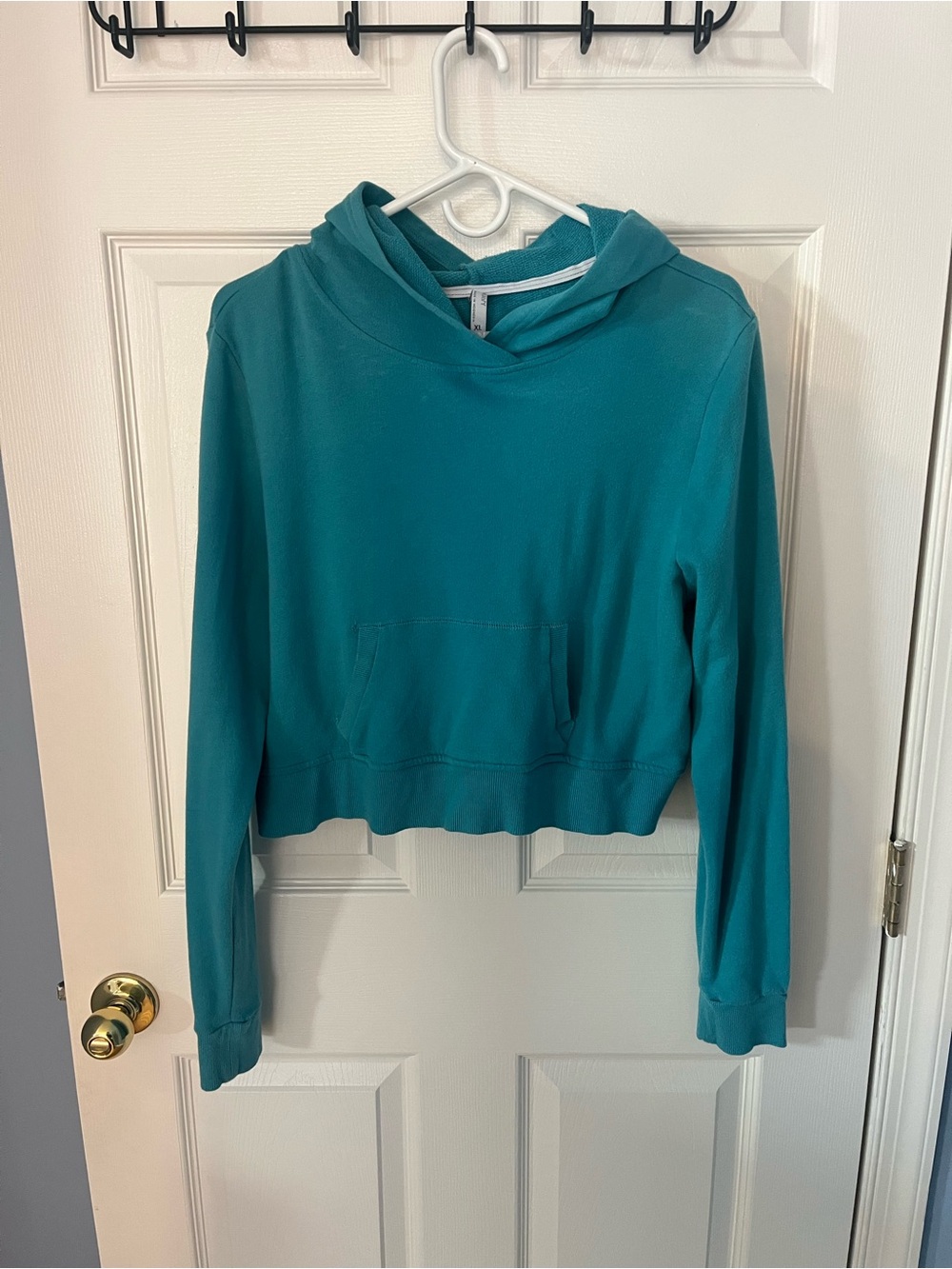 Old Navy Teal Cropped Hoodie